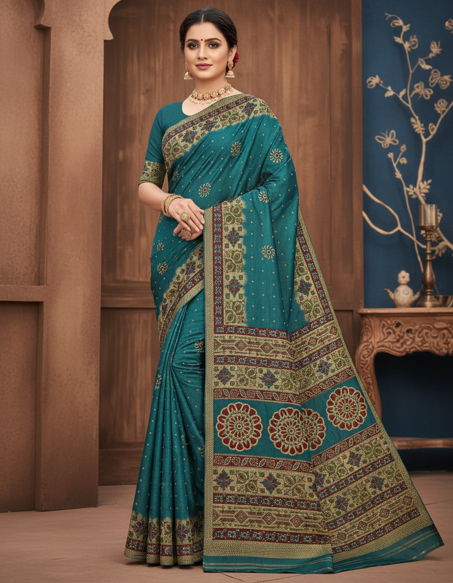1781534406419_5446.png Print saree - Image 1