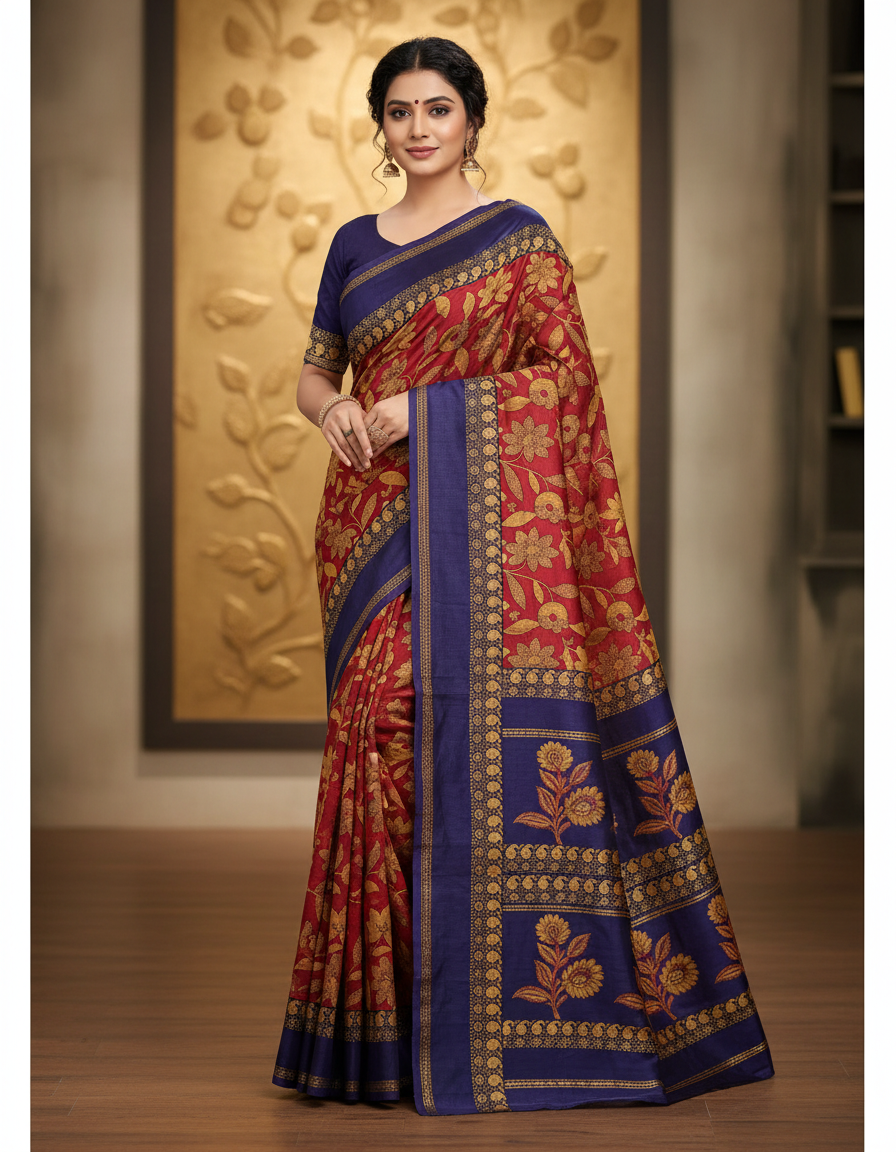 1781534831976_7043.png Print cotton saree - Image 1