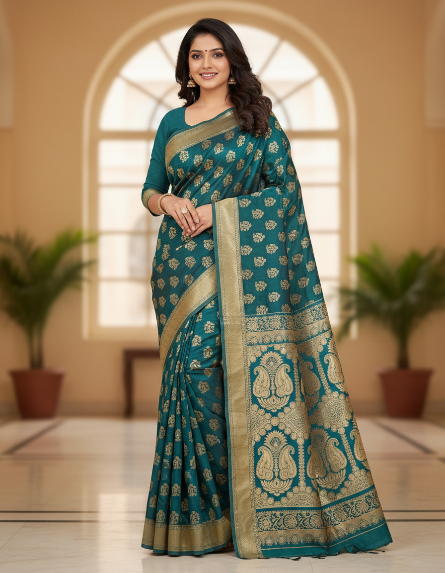 1781788475389_7317.png Silk saree - Image 1