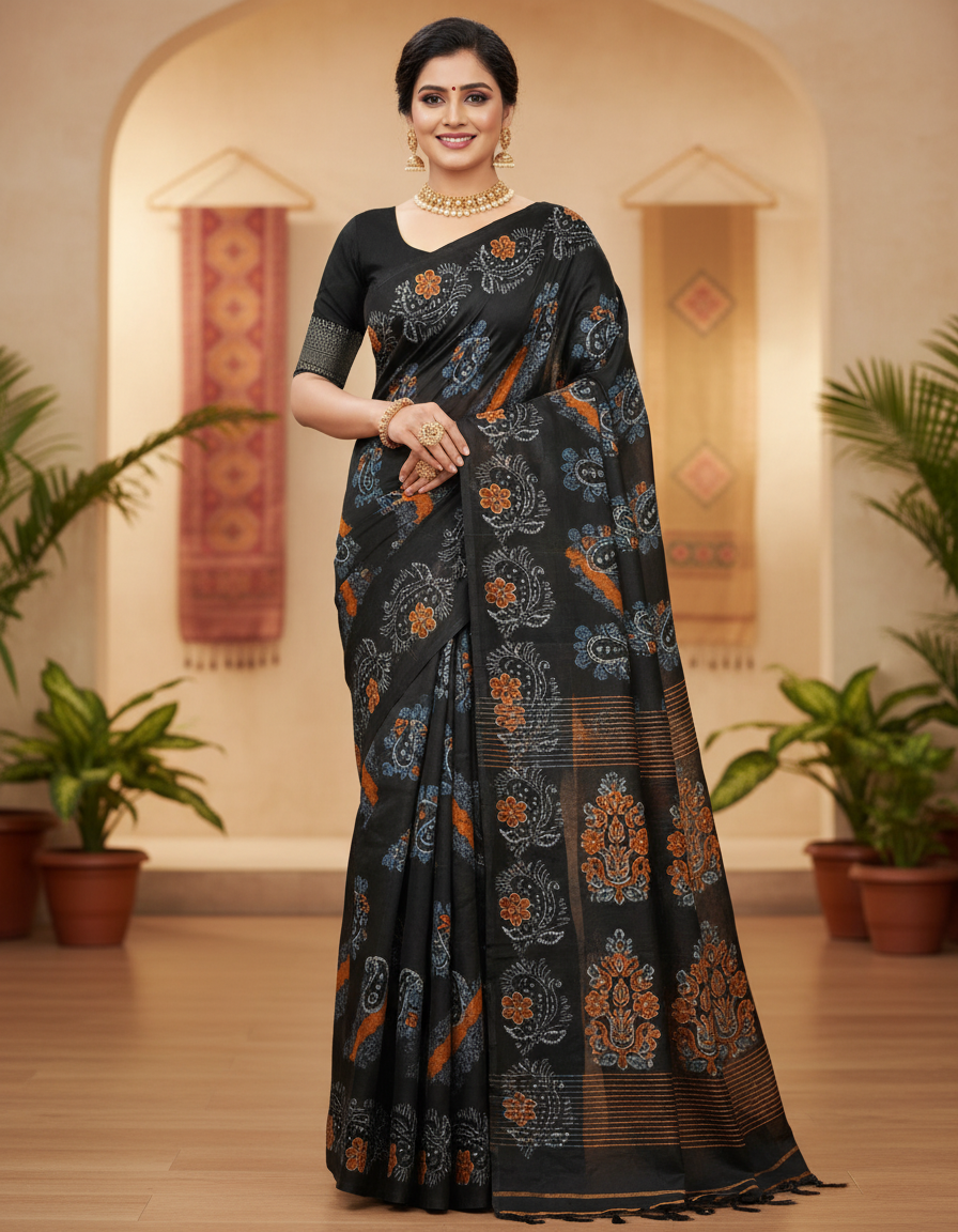 1781950368244_3839.png Print saree - Image 1
