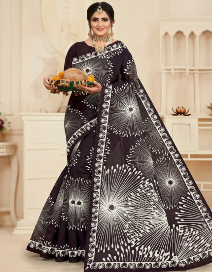 Print saree